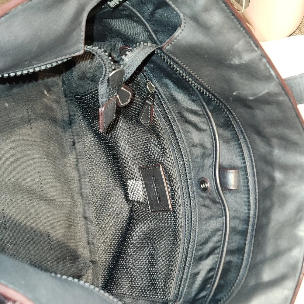 Coach Black Leather Laptop Tote